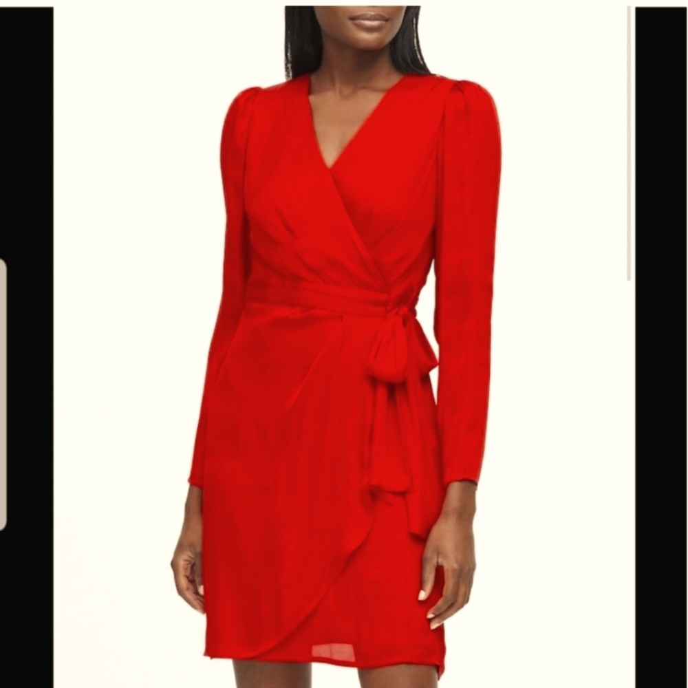 Nwt Banana Republic Red Wrap Dress